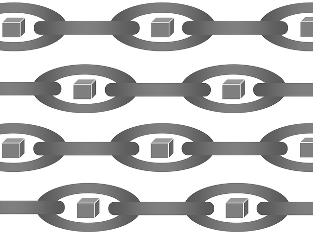Free blockchain cryptocurrency technology illustration