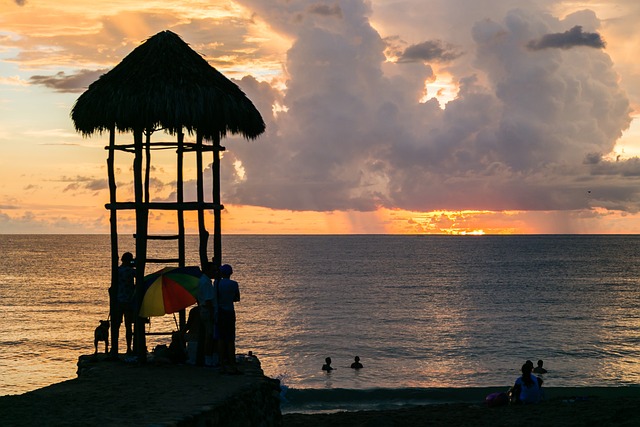 Free Sunset Beach photo and picture