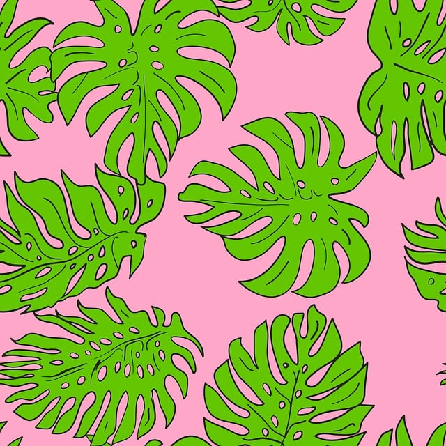 Free leaves tropical nature illustration