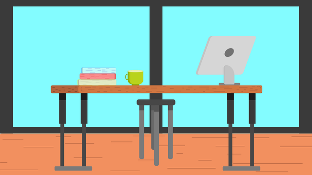 Free office office scene work environment vector