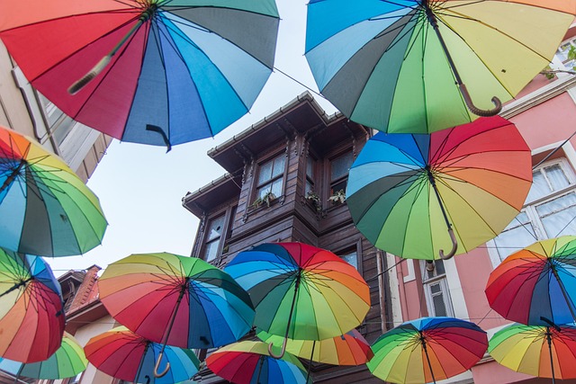 Free Umbrellas Street photo and picture