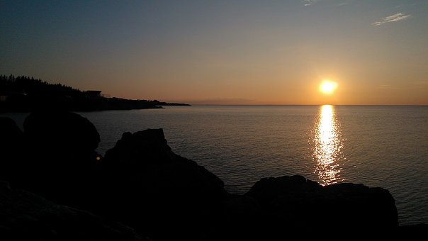 Free Sunset Beach illustration and picture