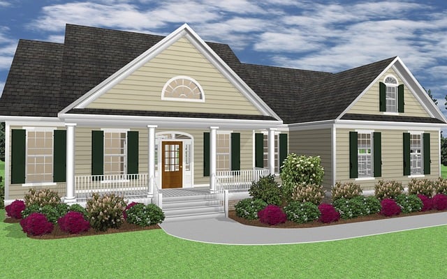 Casa, Render 3D, Exterior, Arquitectura