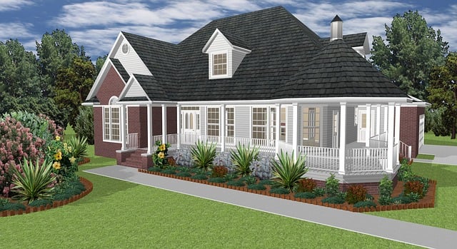 Casa, Render 3D, Exterior, Arquitectura