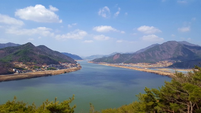 산 강 풍경 - Pixabay의 무료 사진