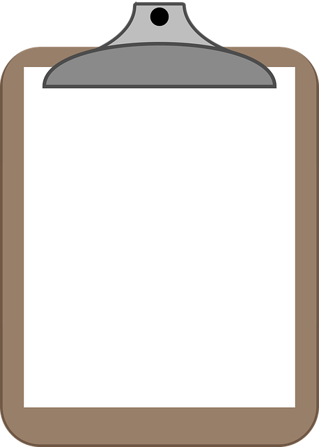Free graphic clipboard plan vector