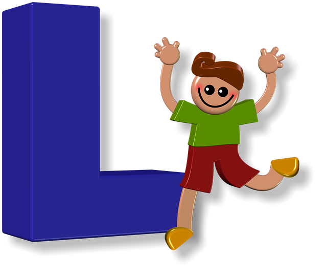 Free boy male alphabet illustration
