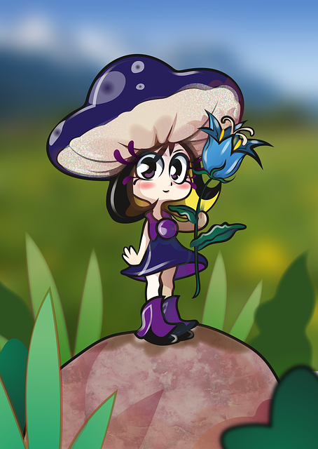 Free Cartoon Mushroom vector and picture