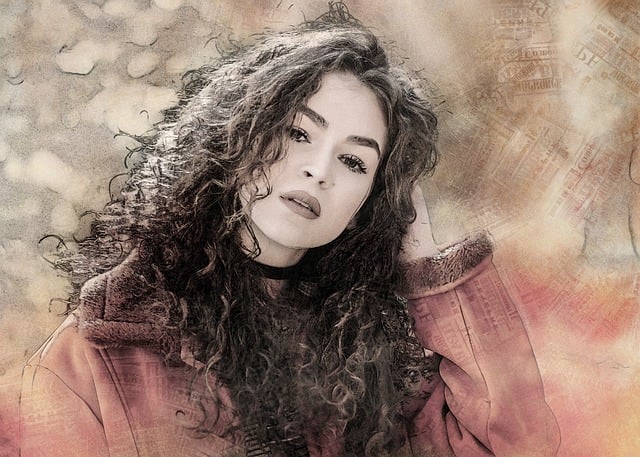 Free beautiful beauty fashion illustration