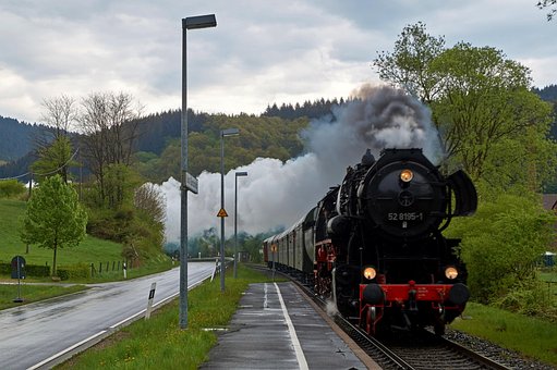 Free Steam Locomotive Station photo and picture