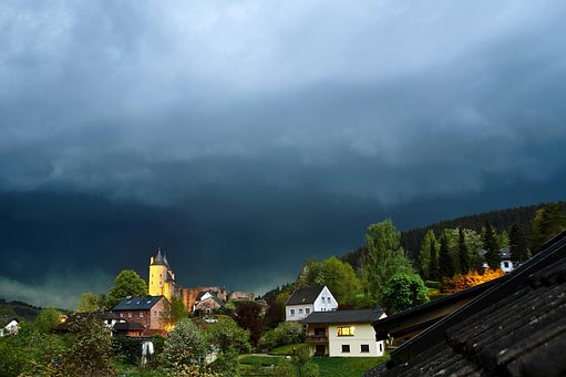 Free Thunderstorm Castle photo and picture