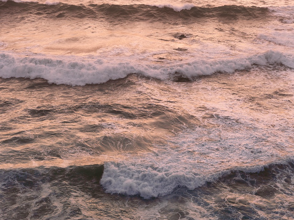 海の夕日 夜 波 Pixabayの無料写真