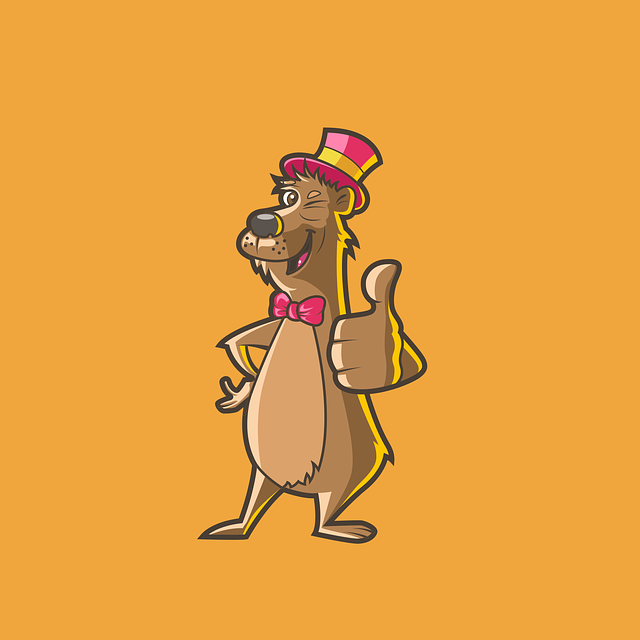 Free beer mascot graphics illustration