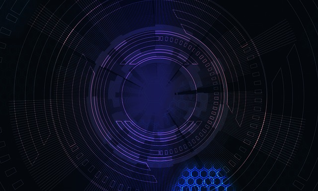 Free network cyber technology illustration