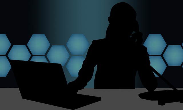 Free businesswoman computer laptop illustration