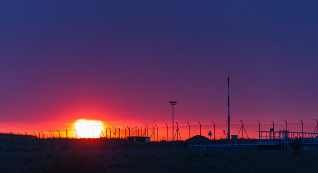 Solnedgang, Hegn, Barriere, Blå Time