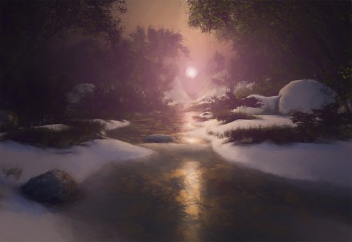 Free Landscape Painting photo and picture
