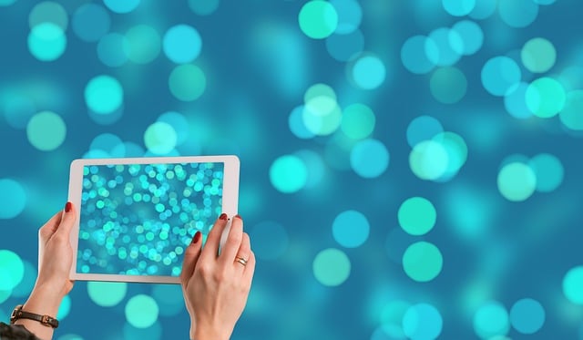 Free blur bokeh tablet illustration
