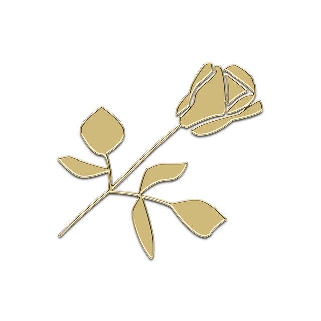 Free rose gold symbol illustration