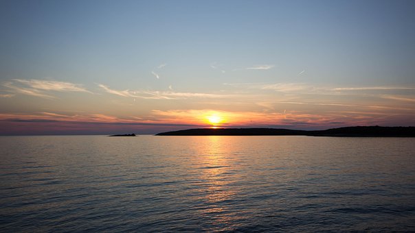 Free Sunset Sea photo and picture