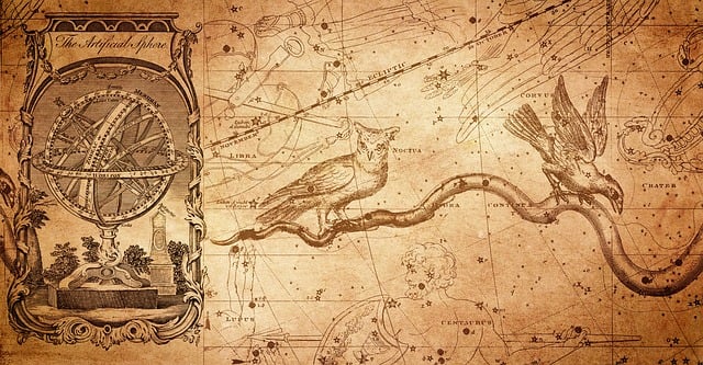 Free armillar ball constellation constellation map illustration