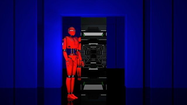 Free spaceship robot spacial station illustration