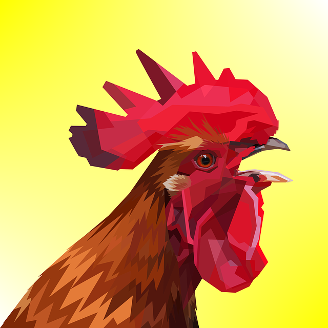 Tier, Dekoration, Hähnchen, Design