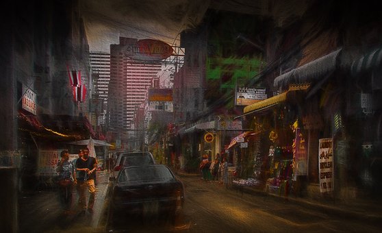 Free Bangkok Night illustration and picture