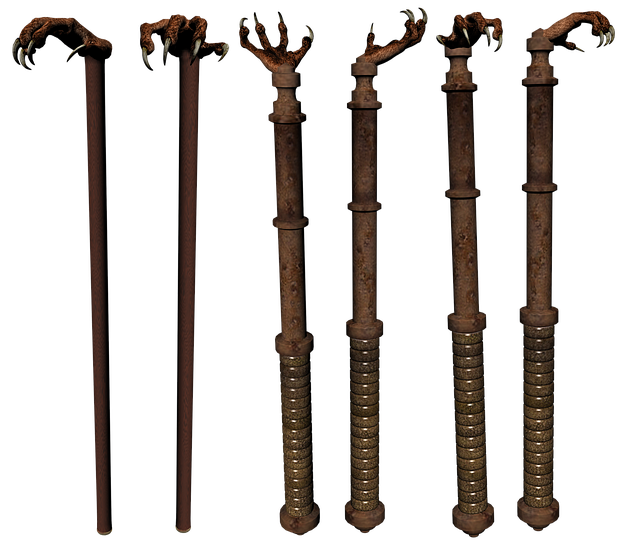 Free wand staff stave illustration