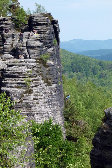 Free Climb Elbe Sandstone photo and picture
