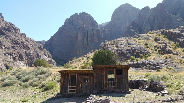 Montañas, Cabina, Nuevo Mexico, Casa