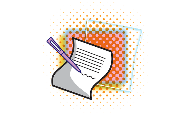 Free letter paper note illustration