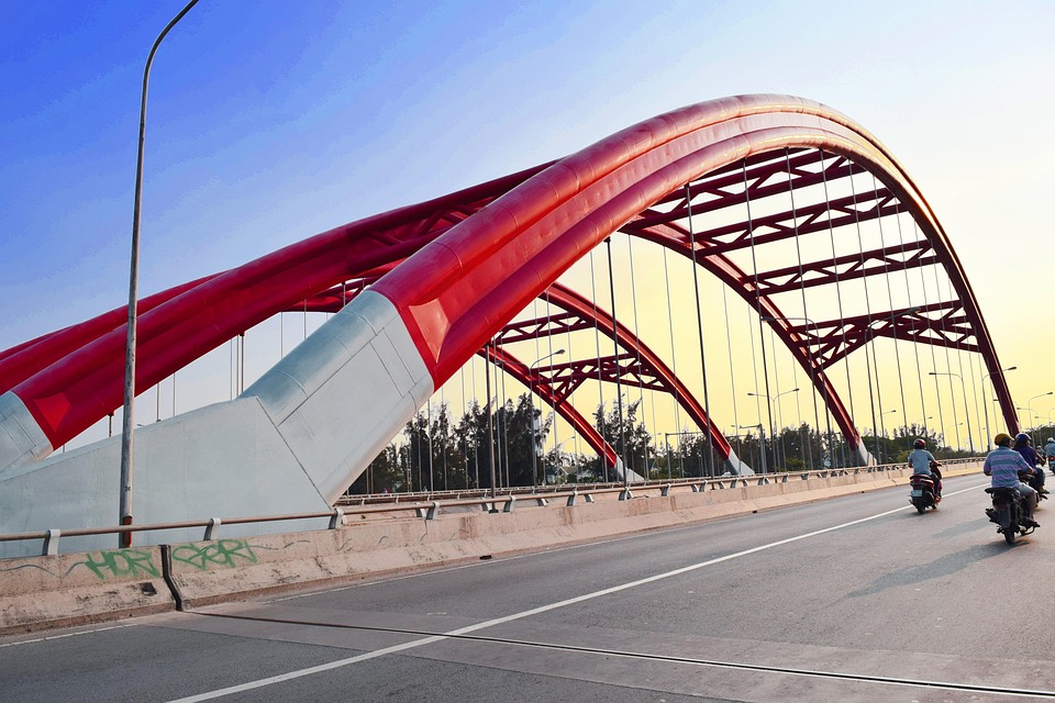 Bridge Red Afternoon Architecture - Free photo on Pixabay