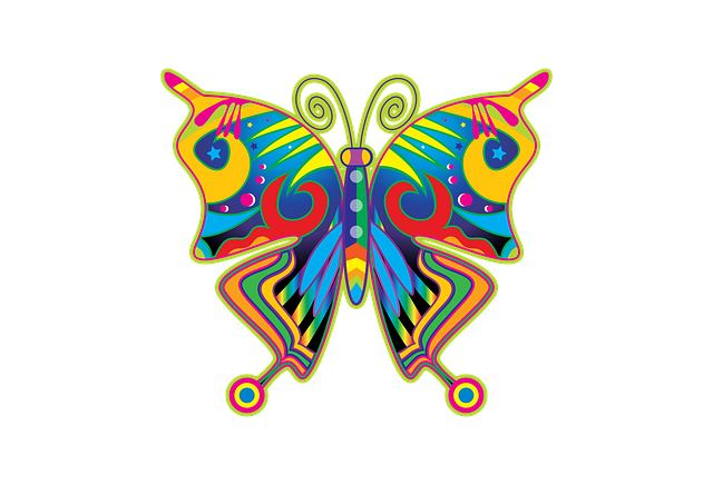 Download free HD stock image of Butterfly Spring Free butterfly spring forties illustration