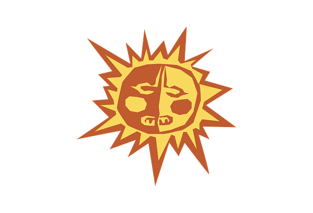 Free clipart primitive sun illustration