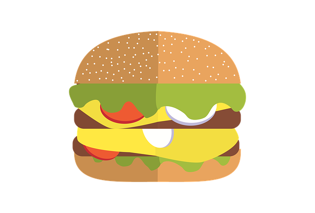 Free fastfood hamburger food illustration