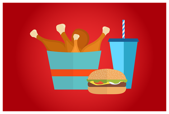 Free meal chicken fries illustration