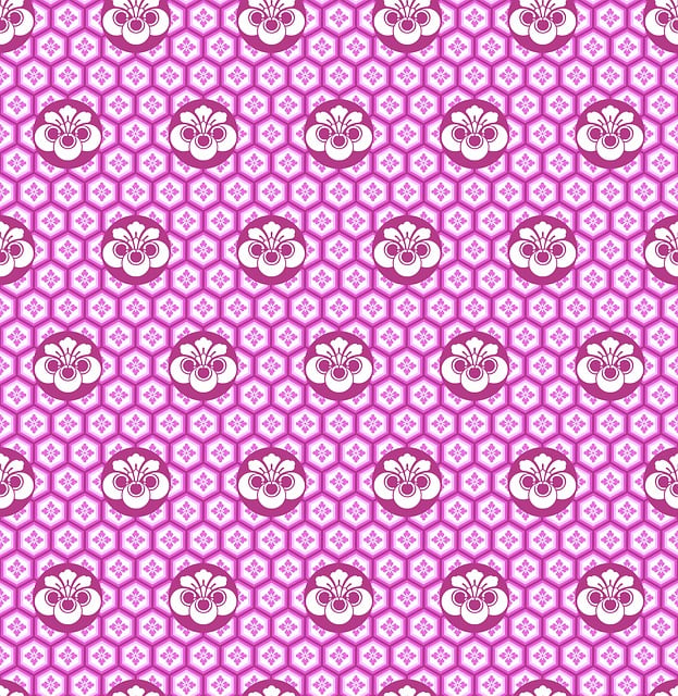 Free paulownia flowers japanese style seamless illustration