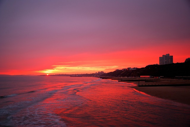 Free Bournemouth Sunset photo and picture