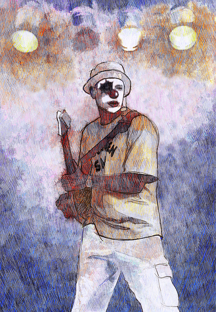 Free Clown Drawing illustration and picture