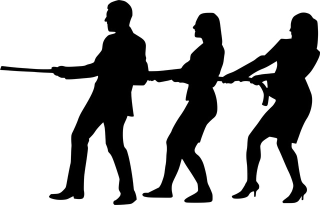 Free silhouette friendship team vector