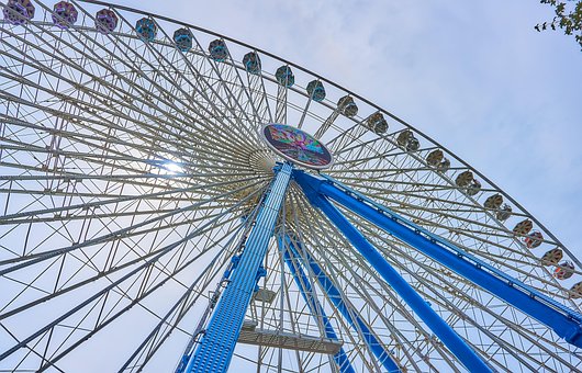 Volksfest, Riesenrad, Jahrmarkt, Kirmes
