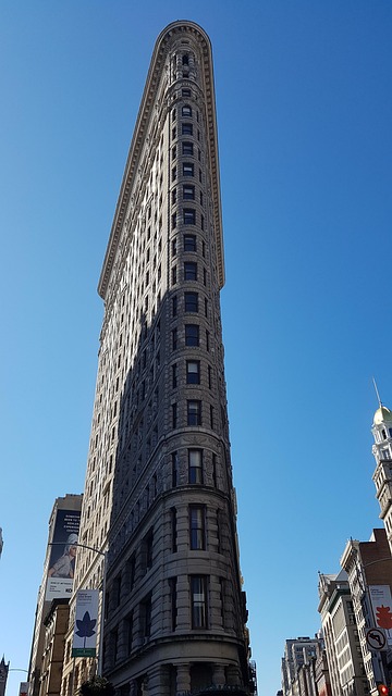 Flatiron Building, New York, Himmel, Usa