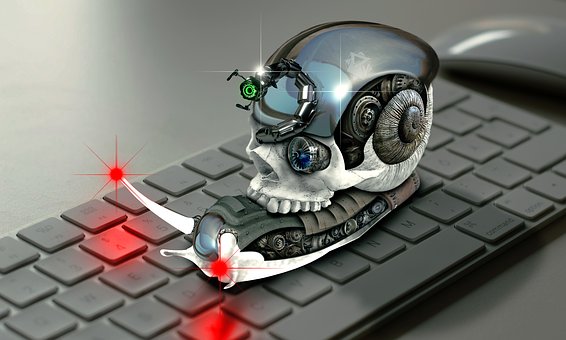 Cyborg, Maskin, Robot, Grå Robot