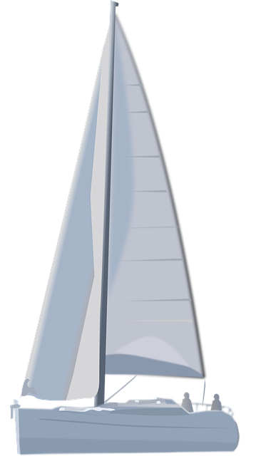 Free sailboat sail dinghy vector