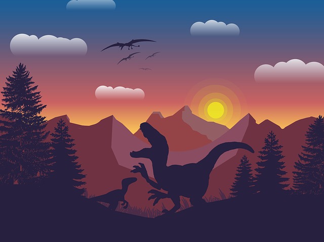 Dinossauro, O Céu, Priroda, Pôr Do Sol