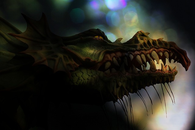 Free dragon fantasy mythical creature illustration