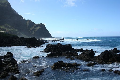 Havet, Kysten, Ferie, Bergarter, Bølger