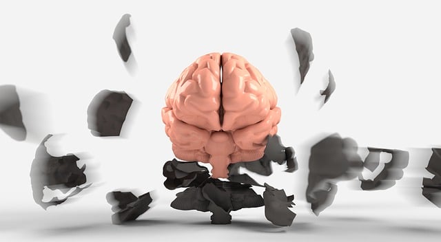 Free brain mental health illustration