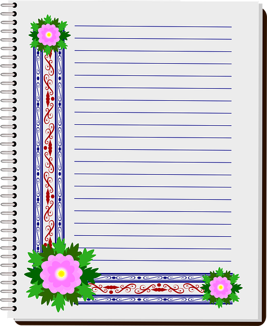 Free booklet notebook schedule vector